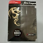 Bcw Pro-pages 10 Double-sided 9-POCKET Loading Black, Holds 180. Fixed Price $9.99.