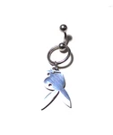 14G / 6MM Vch 316L Ss Handcrafted Reverse Dangle Playboy Door Knocker Ring. Fixed Price $22.99.
