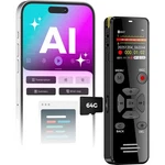 Portable Voice Activated Recorder With Ai Transcription & 4608H Battery Life. Fixed Price $64.96.