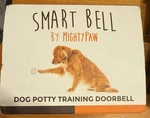 Mighty Paw Smart Dog Bell 2.0 Wireless Door For 1 Activator, White. Fixed Price $24.99.