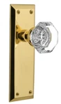 Nostalgic Warehouse 702909 Waldorf Lead Crystal Single Dummy Door Knob - Brass. Fixed Price $90.76.