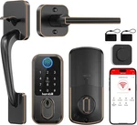 Keyless Hornbill Biometric Digital Smart Lock Front Door Oil Rubbed Bronze, 1547. Fixed Price $135.00.