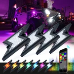 4X Pods Rgb Led Rock Light Kit Underbody Glow Neon Lamp Bluetooth Music Control. Fixed Price $29.99.