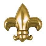 Fleur De Lys Doorbell Ringer By Michael Healy - Brass Finish. Fixed Price $20.00.