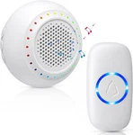Wireless Doorbell Physen Chime Kits BUTTON+1 Receiver, White. Fixed Price $13.05.