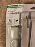 Ge Wireless Doorbell Kit Push Button Plug-in 19248. Fixed Price $14.49.