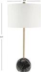 Lighting Collection Kyrene Contemporary Gold/black Marble 32-INCH Table Lamp (le. Fixed Price $135.99.