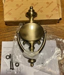 Baldwin 0116-050 Colonial Metal Door Knocker, Brushed Satin Brass Finish 8.5X4". Fixed Price $39.99.