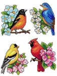 Birds 118CS Crafting Spark Counted Cross-stitch Kit. Fixed Price $14.56.