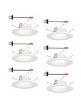 6PACK Envirolite 5IN. / Integrated Led White Round Baffle Recessed Light... Fixed Price $31.34.
