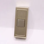 Defiant Wireless Battery Operated Doorbell Push Button Brushed Nickel 18000017. Fixed Price $10.78.