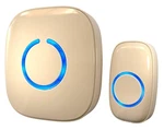 Sadotech Wireless Doorbell, Beige, 1 Plug In Receiver. Fixed Price $14.99.