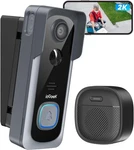 Iegeek 2K Doorbell Camera Wireless No Subscription With Adjustable Angle Mount. Fixed Price $69.99.