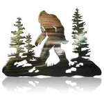 Demissle Sasquatch Gift Wall 15.75 X 11.02 Inches, Colorful. Fixed Price $20.41.