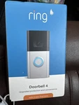 Ring Video Doorbell 4 - Satin Nickel New Sealed Box. Fixed Price $50.00.