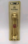 3" 2003 Nos Westmore Tarnish Resistant, Eternity Finish, Gold Brass Door Knocker. Fixed Price $16.99.