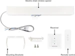 Olide White Color Automatic Window CLOSER,SD300 Linear Chain Actuator. Fixed Price $129.99.