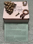 Vtg Michael Healy Solid Brass Grape Doorbell Cover With Hardware Nib. Fixed Price $29.00.