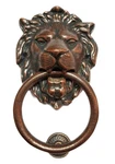 7 Inch Large Regency Lions Head Door Knocker,solid Brass,antique Bronze Finis.... Fixed Price $119.70.