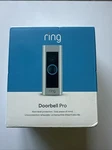 Ring Wi-fi Video Wired Doorbell Pro Satin Nickel. Fixed Price $89.99.