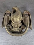 Door Knocker American Eagle Solid Brass Laurel Wreath 5-1/2" Tall Vintage. Fixed Price $26.97.