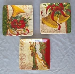 Winter Garden Appetizer/canape Plate By Certified International. Fixed Price $14.00.