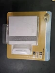 Hampton Bay Wireless Square Plug In Door Bell Kit White With Gray Fabric. Fixed Price $27.00.
