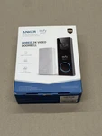 Eufy T8202 Security Wired 2K Video Doorbell - White Speaker, Black. Fixed Price $52.50.
