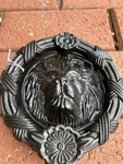 Door Knocker Cast Iron Lion Head Face Black. Fixed Price $28.95.