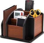 Deayou Wood Remote Control Holder For Table, Revolving Office Desktop Organizer. Fixed Price $33.95.