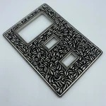 Vicenza Designs WP7012 San Michele Wall Plate With Double Toggle And Dimmer. Fixed Price $80.00.