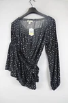 Michael Kors Tunic Top Women Floral One Shoulder Fall Tie Bow Waist Size New. Fixed Price $24.00.