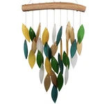 Rainforest Waterfall Wind Chime Sandblasted Glass & Found Wood Handcrafted. Fixed Price $45.83.