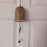 Pier 1 Imports Olive Porcelain Whispering Bell Wind Chime. Fixed Price $19.99.