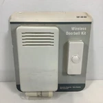 Wireless Battery Operated Door Bell Kit Push Button, WHITE#1001.406.908. Fixed Price $24.77.