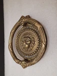 Antique Brass Door Knocker Lion Head Design Victorian Home Decor - Large 5.6". Fixed Price $76.56.