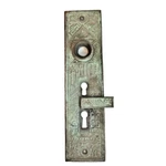 Antique Victorian Solid Copper Double Keyhole Door Knob Back Plate Cover. Fixed Price $70.54.