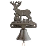 Rustic Cast Iron Deer Dinner Bell Wall Mounted Cabin Lodge Decor Antique Brown. Fixed Price $37.95.