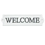 Sungmor Heavy Duty Cast Iron Outside Welcome Sign Wall Decor - White Plaque F.... Fixed Price $22.02.