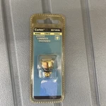 DH1202L Lighted White, Round Chime Button With Gold Rim Wired Carlon. Fixed Price $8.00.