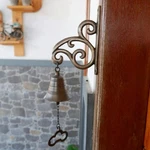 New Antique Brass Door Bell Decor Wireless Manual Ring Vintage Wall Chime. Fixed Price $56.99.