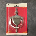 6-1/16" X 3-1/16" Solid Brass Door Knocker Brushed Satin Nickel. Fixed Price $19.99.