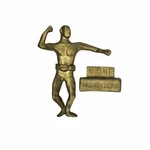 Vintage Brass Boxer Door Knocker. Fixed Price $165.00.