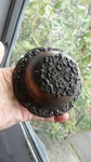 Vintage Ornate Floral Copper And Cast Iron Mechanical Turn Door Bell. Fixed Price $45.00.