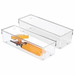 Idesign Utensil Holder And Silverware Organizer For Kitchen 4 X 12 3, Clear. Fixed Price $22.99.