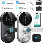Smonet Wifi Smart Door Lock With Handle Fingerprint Keyless Digital Deadbolt App. Fixed Price $59.99.