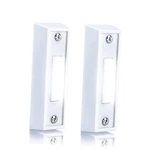 2 Pcs Lighted Button, Wired Push Replacement White. Fixed Price $14.78.