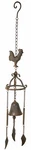 Cast Iron Rustic Chicken Rooster Hanging Garden Patio Bell Wind Chime Decor. Fixed Price $32.99.