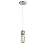 Innovations Gatsby Bare Bulb Mini Pendant, Chrome/white Cord 100PC-10W-5PC. Fixed Price $79.20.