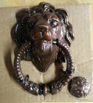 Whitehall Brass Neo Classical Door Knocker Lion Flora & Fauna Oil Rubbed Bronze. Fixed Price $93.50.